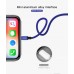 Baseus USB kábel, töltőkábel, gyorstöltés funkció iPhone 11/11 PRO MAX/XS Max/XR/X/8/8 Plus/7/7 Plus/6S/6/5S/5/iPad/iPad Air 2/mini 2/3/4 Pro/iPod Touch 5/6/Nano 6/5 3m kék színben