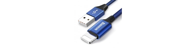Baseus USB kábel, töltőkábel, gyorstöltés funkció iPhone 11/11 PRO MAX/XS Max/XR/X/8/8 Plus/7/7 Plus/6S/6/5S/5/iPad/iPad Air 2/mini 2/3/4 Pro/iPod Touch 5/6/Nano 6/5 5m kék színben