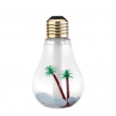 Kreatív, LED villanykörte alakú párásító, légfrissítő arany színben
