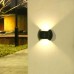 Kültéri, vízálló, napelemes, 8 LED-es fali lámpa, dekorációs lámpa fehér fénnyel