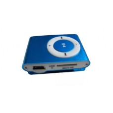 TRB hordozható, cseppálló, mini MP3 lejátszó, zenelejátszó, walkman kék színben