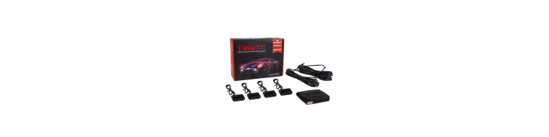 TMG Alpha17-4: Aktív lézeres traffipaxvédelmi termék 4db dupla diódás szenzorral akár távolságtartós autók első védelmére is