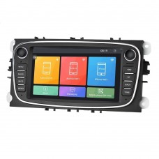 2 din multimédia fejegység GPS – 7” - 2 din fejegység (Ford Focus 2, Mondeo, Galaxy, S-MAX, Connect autókba) fekete színben